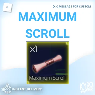 Jujutsu Infinite maximum scroll