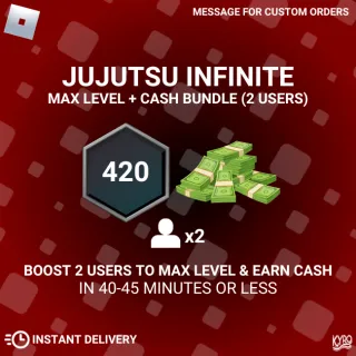 Jujutsu Infinite max level boost 0-420 plus extra cash