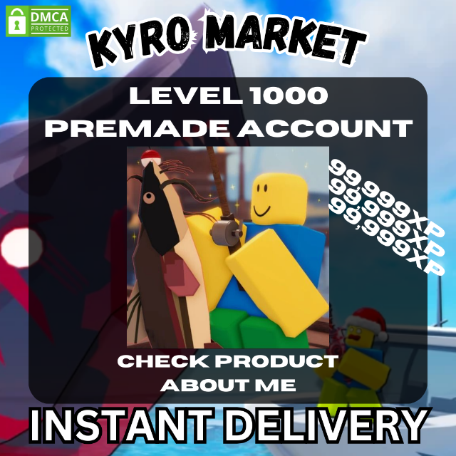 Level 1000 Account|Fisch - Roblox Game Account - Gameflip