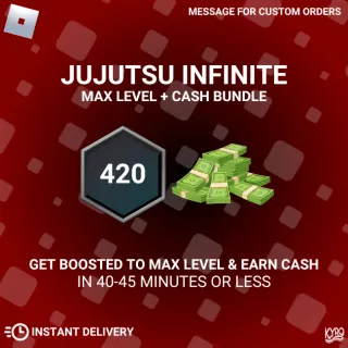 Jujutsu Infinite max level boost 0-420 plus extra cash