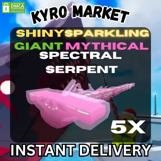 Shiny Sparkling Giant Mythical Spectral Serpent| Fisch