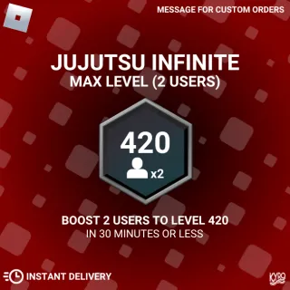 Jujutsu Infinite max level boost 0-420