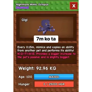 Godly Nightmare Mimic Octopus 92kg