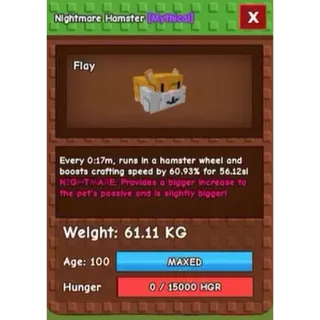 Huge Hamster Nightmare 60+kg