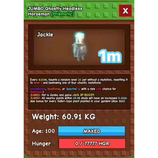 60KG GHOSTLY HATCH HORSEMAN NM