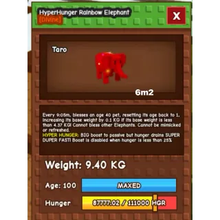 9KG RAINBOW HATCH ELE