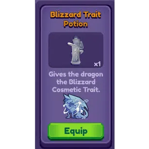 Blizzard Trait Potion • Dragon Adventures