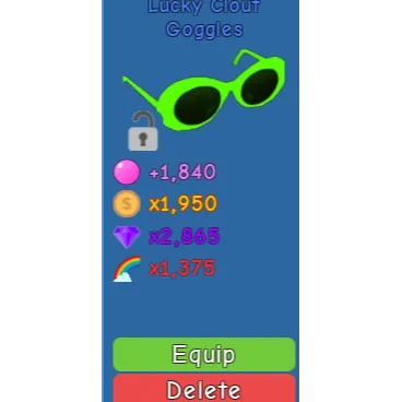 Gear Lucky Clout Goggles In Game Items Gameflip - clout goggles roblox