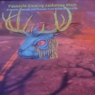 Glowing Jackalope Mask