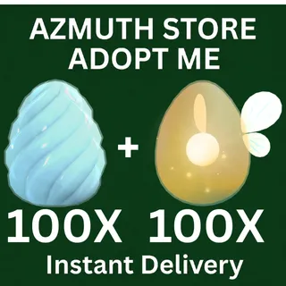 Adopt Me! 100X CRYSTAL EGGS AND 100x FAIRYTAIL EGGS| Fast & Safe Delivery | TRUSTED SELLER | 