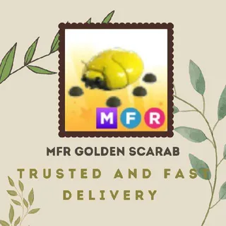 MFR GIANT GOLD SCARAB