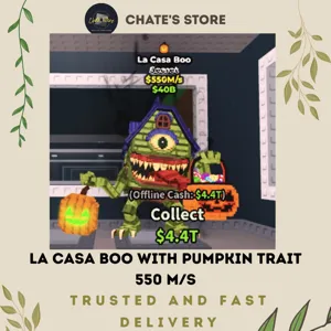 LA CASA BOO WITH PUMPKIN