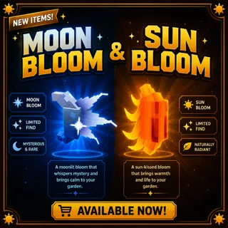 Moon Bloom & Sun Bloom - Grow A Garden 2