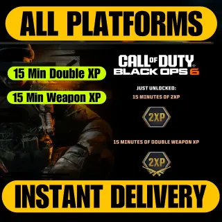 CALL OF DUTY BLACK OPS 6 15 Min Double XP+15 Min Weapon XP