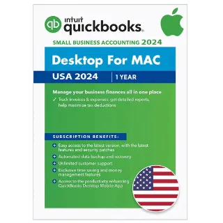 QuickBooks Desktop Mac Plus 2024 – 1-Year