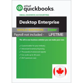 Quickbooks Desktop Enterprise Canada 2024 Gold Edition- Lifetime 