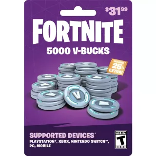 5000 V-Bucks Gift Card