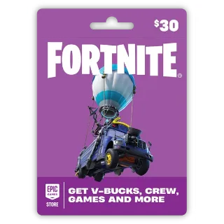 $30.00 USD Fortnite Gift Card