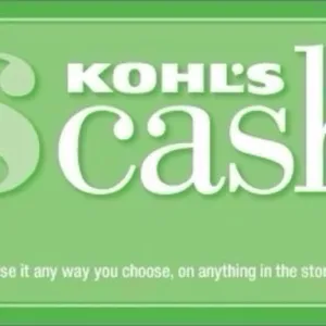 $10 Total - 2pcs $5 Kohl's Cash INSTANT DELIVERY