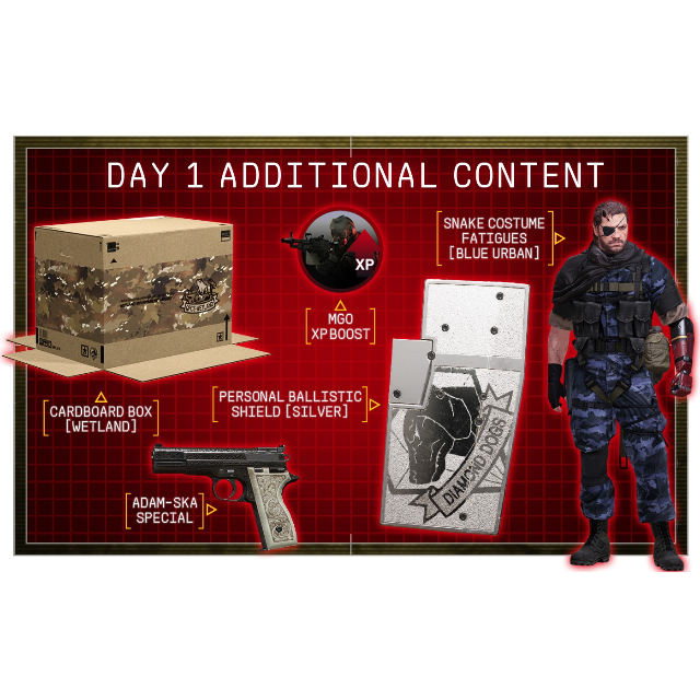 Metal Gear Solid V 5 The Phantom Pain Day 1 Dlc Xbox 360
