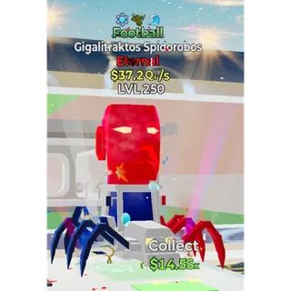 🔥 RETIRED FOOTBALL GIGALITRAKTOS SPIDOROBOS | 37.2 Qi/s | MAX LVL 250 | 3 TRAITS 🇫🇷