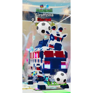 Football Giraffzilla | Max Level | Steal the Brainrot 