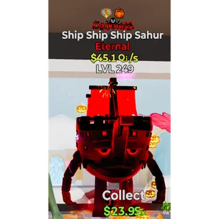 🔥 45.1 Qi/s MAX LVL 250 DARKNESS SHIP SHIP | 2 TRAITS | FIREWORK + PUMPKIN 🌑