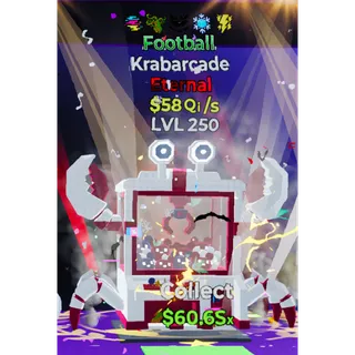 58 qi/s Football Krabarcade 5 Traits Max Lvl 