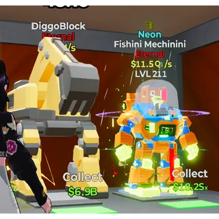 Fishini Mechinini and DiggoBlock Bundle 3