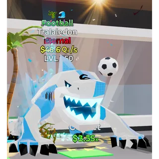 46.6 Qi/s Football Tralaledon | Max Level | Steal The Brainrot