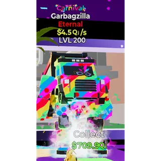 🎪 RETIRED CARNIVAL GARBAGZILLA | LVL 200 | 4.55 Qi/s | NO TRAITS