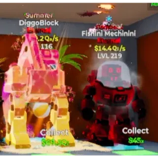 Rebirth DiggoBlock and Fishini Mechinini