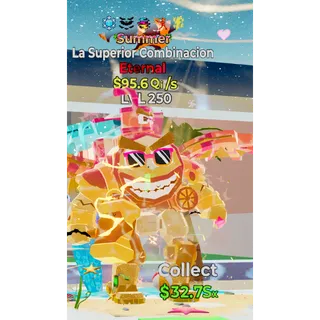 95.6 qi/s Summer La Superior Combinacion | Max Level | Steal the Brainrot