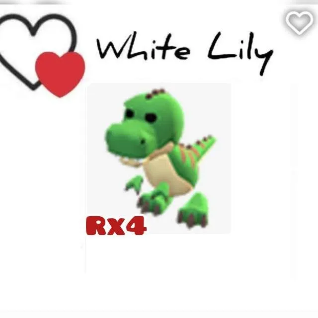 Bundle | R T-rex X 4 - Adopt Me Game Item - Gameflip