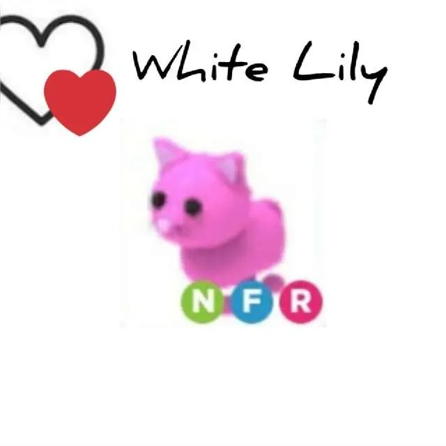 Pet NFR Pink Cat Adopt Me Game Items Gameflip