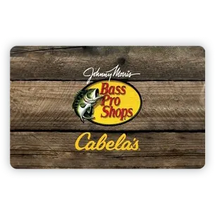 $75.00 USD Cabelas/Bass Pro Shops Gift Card