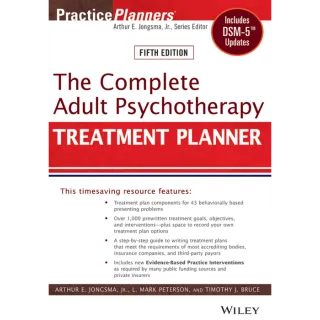 The Complete Adult Psychotherapy Treatment Planner: Includes DSM-5 Updates 5th Edition