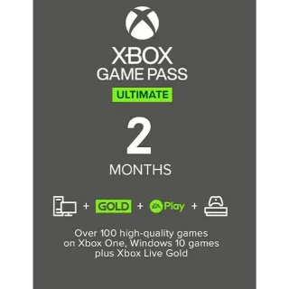 2 MONTHS XBOX GAME PASSULTIMATE + EA PLAY