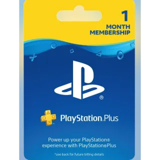PlayStation Plus  1 month PS4 USA EUR