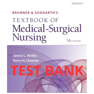 Brunner & Suddarth's Textbook of Medical-Surgical Nursing 14th edition Test Bank by Hinkle