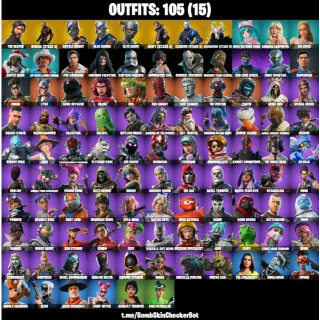Fortnite Account - The Reaper - Blue Squire - 105 Skins