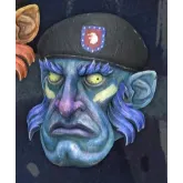 PC Fasnacht Glowing Captain Mask