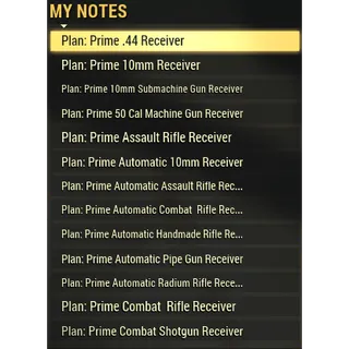 All Prime Receiver 38 Plans