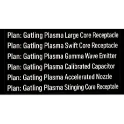 BUNDLE X6 [PLANS: GATLING PLASMA LAR