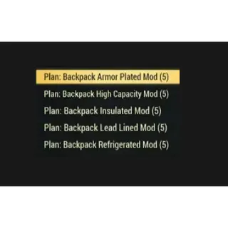 ALL 5 BACKPACK MODS BUNDLE