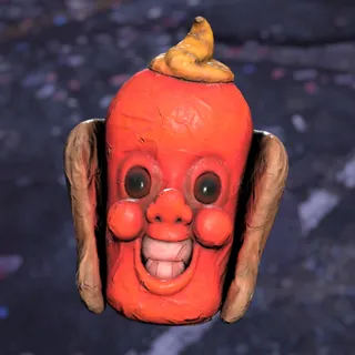 Glowing red hot mask