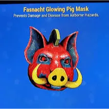 Glowing Pig Mask