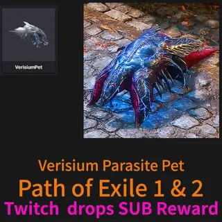 Path of Exile 2 & 1 ✅ Twitch  drops SUB Reward✅ Verisium Parasite ✅Any Season ✅Xbox PlayStation Steam PC ✅  POE1 & 2 ✅