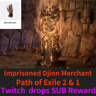 Path of Exile 2 & 1✅ Twitch  drops SUB Reward✅ Imprisoned Djinn Merchant✅ Hideout Item✅ Any Season✅Xbox PlayStation Steam PC✅