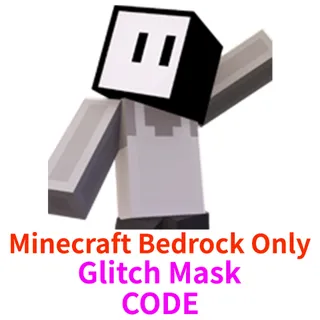 Glitch Mask ✅ Minecraft Bedrock Edition only ✅Global CODE KEY🔑 Twitch Drops ✅